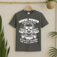 Horse Power Torque Skull T-Shirt