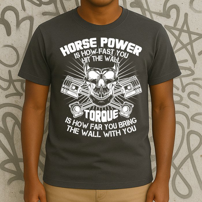 Horse Power Torque Skull T-Shirt