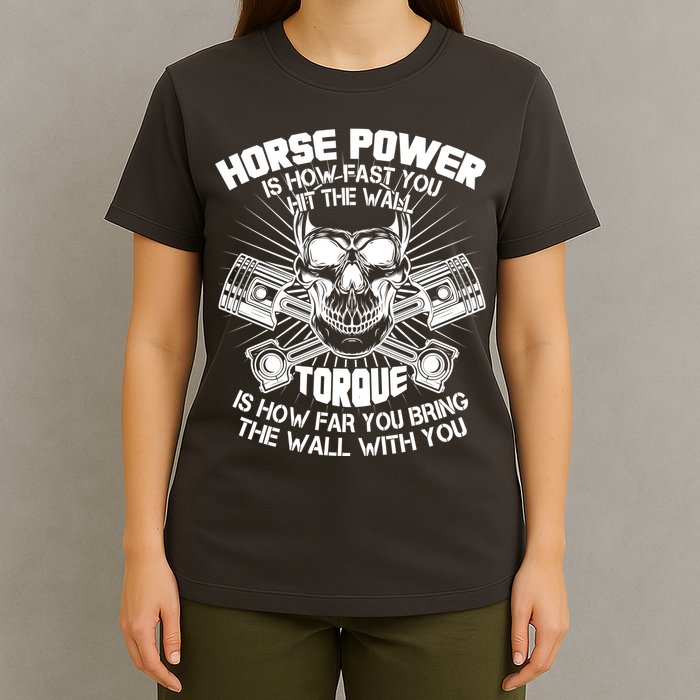 Horse Power Torque Skull T-Shirt