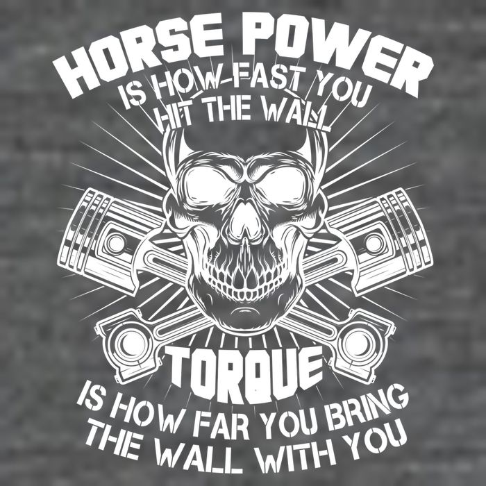 Horse Power Torque Skull T-Shirt