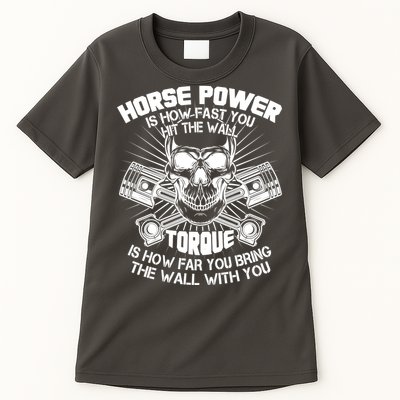 Horse Power Torque Skull Tall T-Shirt