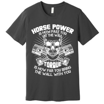 Horse Power Torque Skull Premium T-Shirt