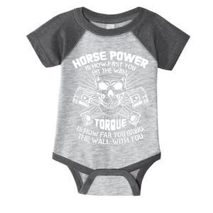 Horse Power Torque Skull Infant Baby Jersey Bodysuit