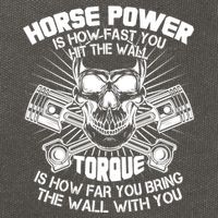 Horse Power Torque Skull Cotton Canvas Backpack