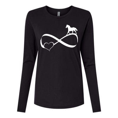 Horse Ribbon Of Love Womens Cotton Relaxed Long Sleeve T-Shirt