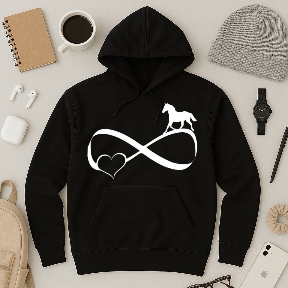 Horse Ribbon Of Love Hoodie