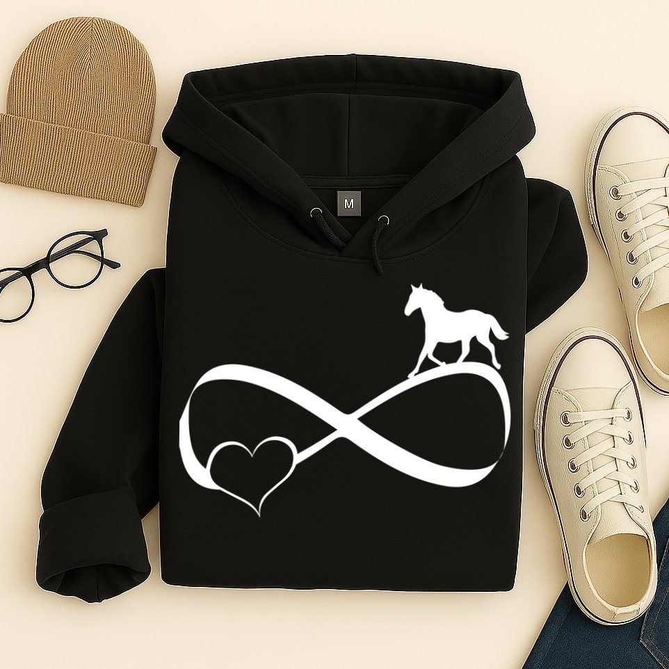Horse Ribbon Of Love Hoodie