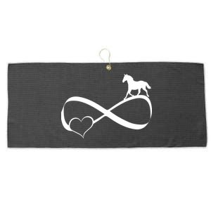 Horse Ribbon Of Love Large Microfiber Waffle Golf Towel