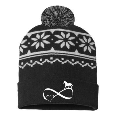 Horse Ribbon Of Love USA-Made Snowflake Beanie