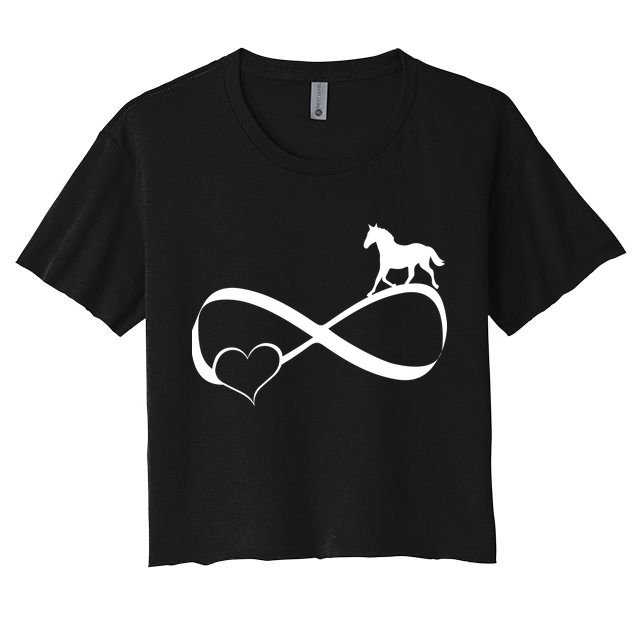 Horse Ribbon Of Love Crop Top
