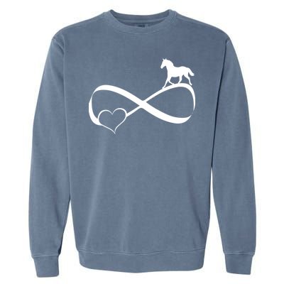 Horse Ribbon Of Love Garment-Dyed Sweatshirt