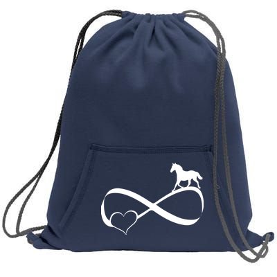 Horse Ribbon Of Love Sweatshirt Cinch Pack Bag