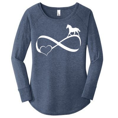 Horse Ribbon Of Love Women's Perfect Tri Tunic Long Sleeve Shirt