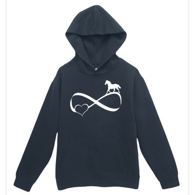 Horse Ribbon Of Love Urban Pullover Hoodie