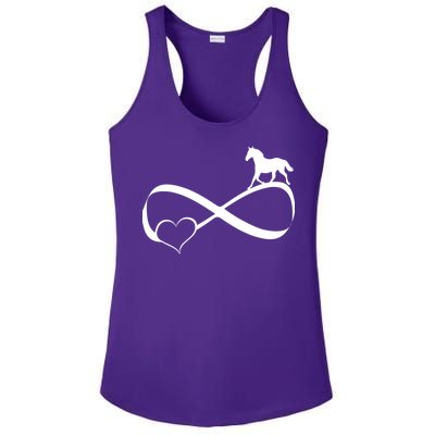 Horse Ribbon Of Love Ladies PosiCharge Competitor Racerback Tank