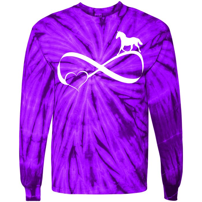 Horse Ribbon Of Love Tie-Dye Long Sleeve Shirt