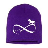 Horse Ribbon Of Love Short Acrylic Beanie