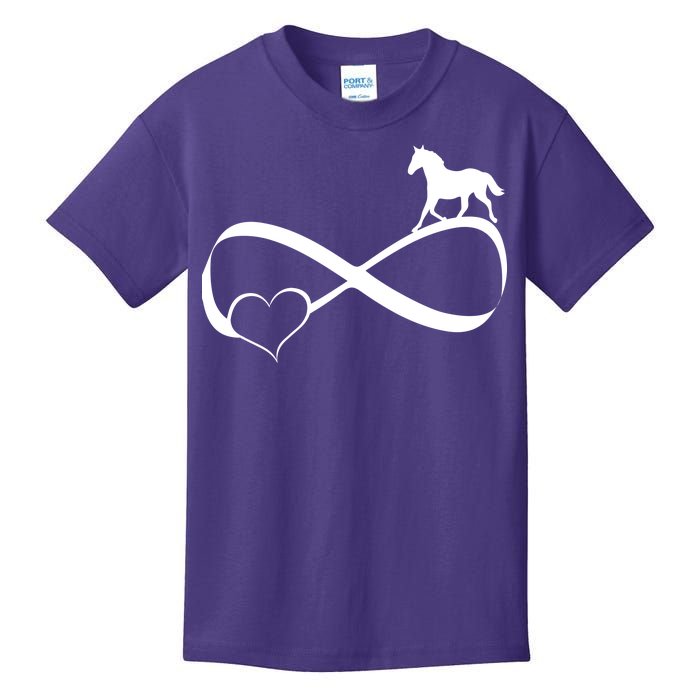 Horse Ribbon Of Love Kids T-Shirt