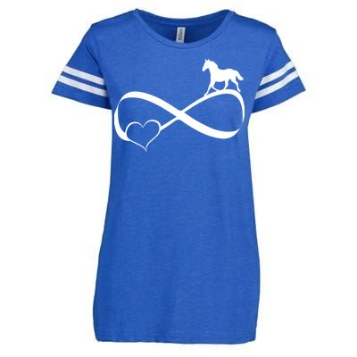 Horse Ribbon Of Love Enza Ladies Jersey Football T-Shirt