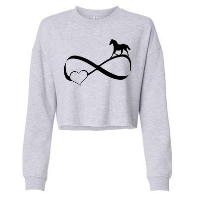 Horse Ribbon Of Love Cropped Pullover Crew