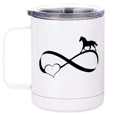 Horse Ribbon Of Love 12 oz Stainless Steel Tumbler Cup