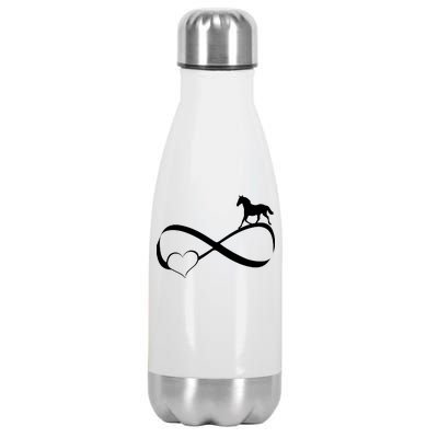 Horse Ribbon Of Love Stainless Steel Insulated Water Bottle