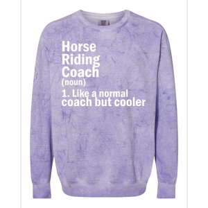 Horse Riding Coach Colorblast Crewneck Sweatshirt