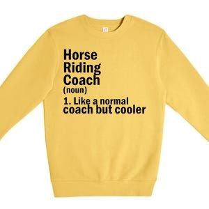 Horse Riding Coach Premium Crewneck Sweatshirt