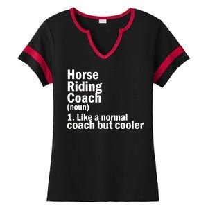 Horse Riding Coach Ladies Halftime Notch Neck Tee