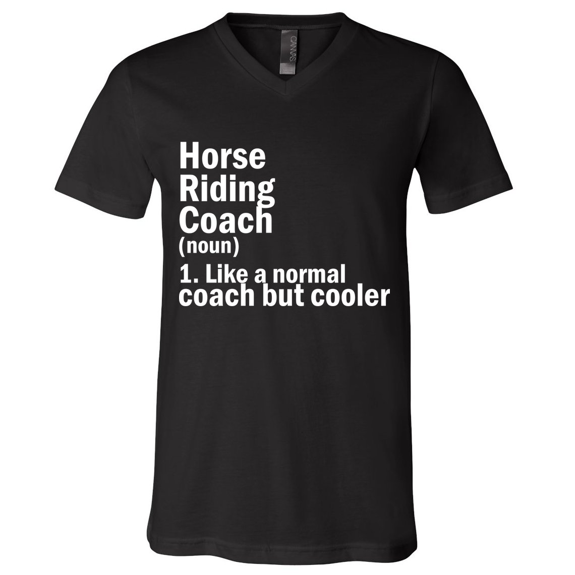 Horse Riding Coach V-Neck T-Shirt