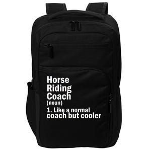 Horse Riding Coach Impact Tech Backpack