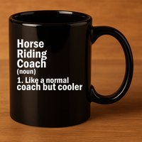 Horse Riding Coach 11oz C Handle Ceramic Mug
