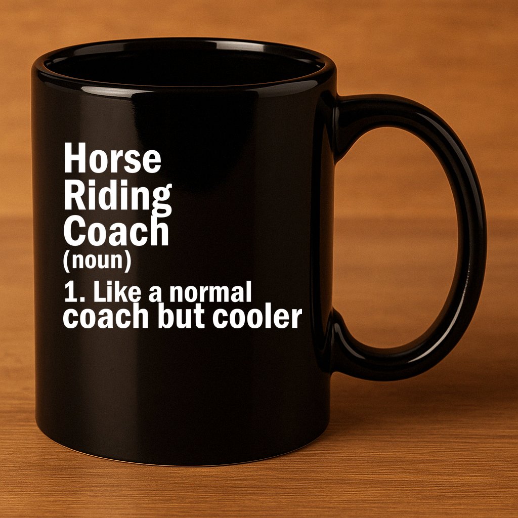 Horse Riding Coach 11oz C Handle Ceramic Mug