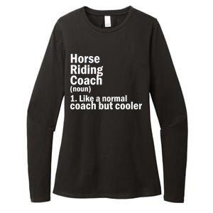 Horse Riding Coach Womens CVC Long Sleeve Shirt