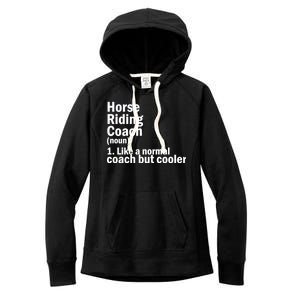 Horse Riding Coach Women's Fleece Hoodie