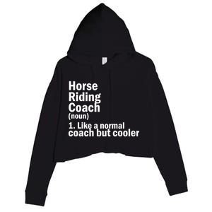 Horse Riding Coach Crop Fleece Hoodie