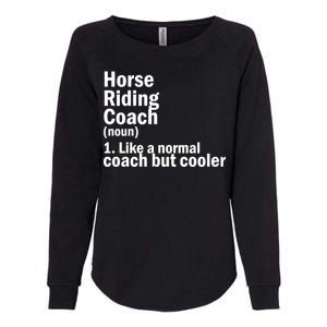 Horse Riding Coach Womens California Wash Sweatshirt