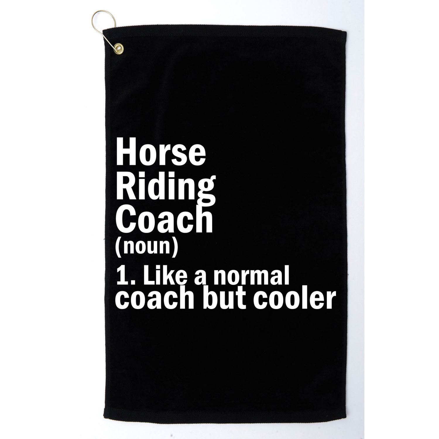 Horse Riding Coach Golf Towel