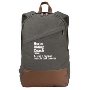 Horse Riding Coach Cotton Canvas Backpack