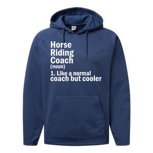 Horse Riding Coach Performance Fleece Hoodie