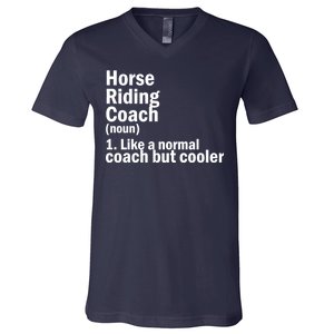 Horse Riding Coach V-Neck T-Shirt