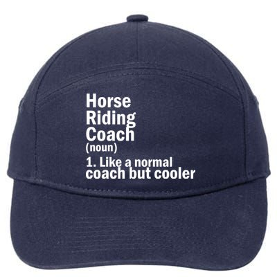 Horse Riding Coach 7-Panel Snapback Hat