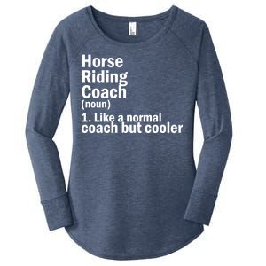 Horse Riding Coach Women's Perfect Tri Tunic Long Sleeve Shirt