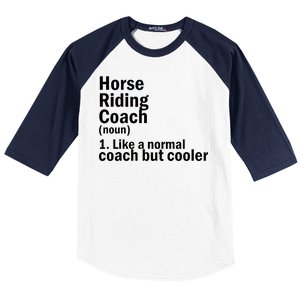 Horse Riding Coach Baseball Sleeve Shirt