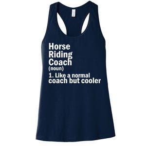 Horse Riding Coach Women's Racerback Tank