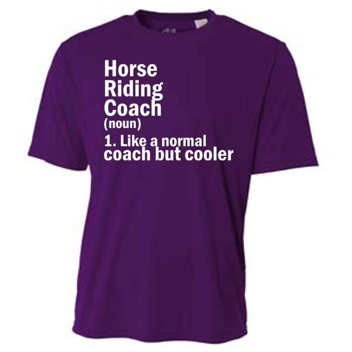 Horse Riding Coach Cooling Performance Crew T-Shirt