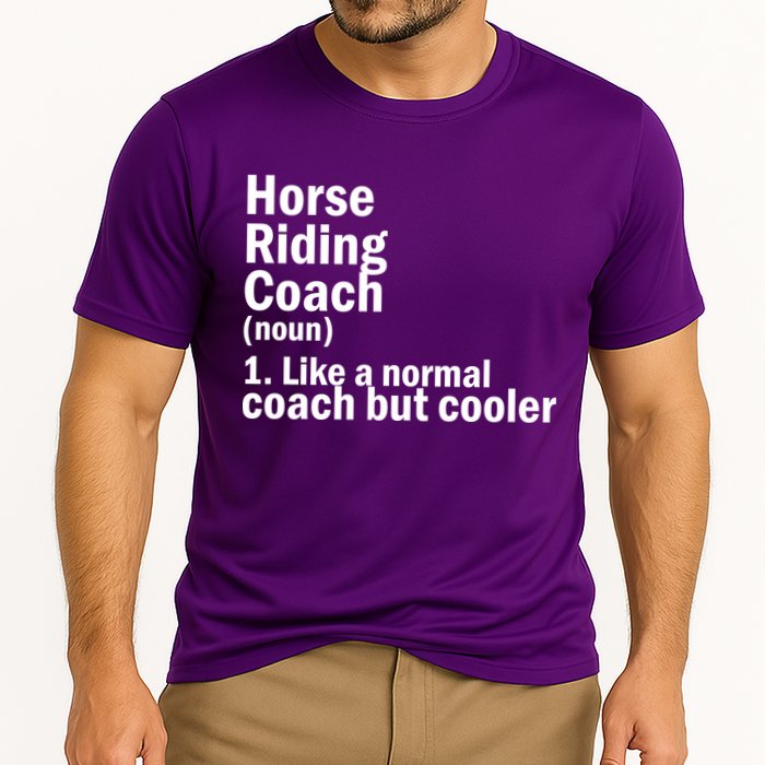 Horse Riding Coach Cooling Performance Crew T-Shirt