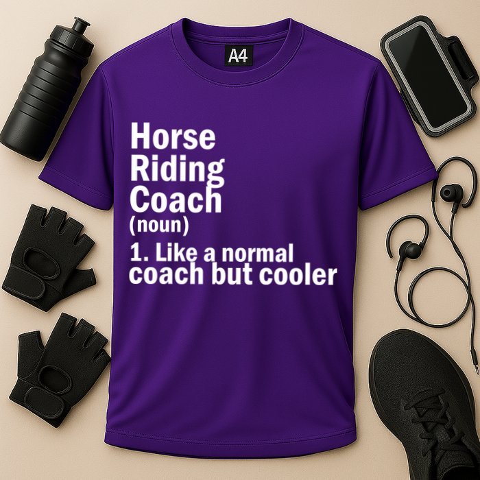 Horse Riding Coach Cooling Performance Crew T-Shirt