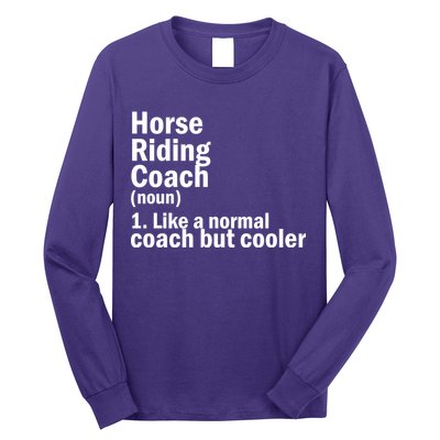 Horse Riding Coach Long Sleeve Shirt