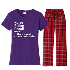 Horse Riding Coach Women's Flannel Pajama Set